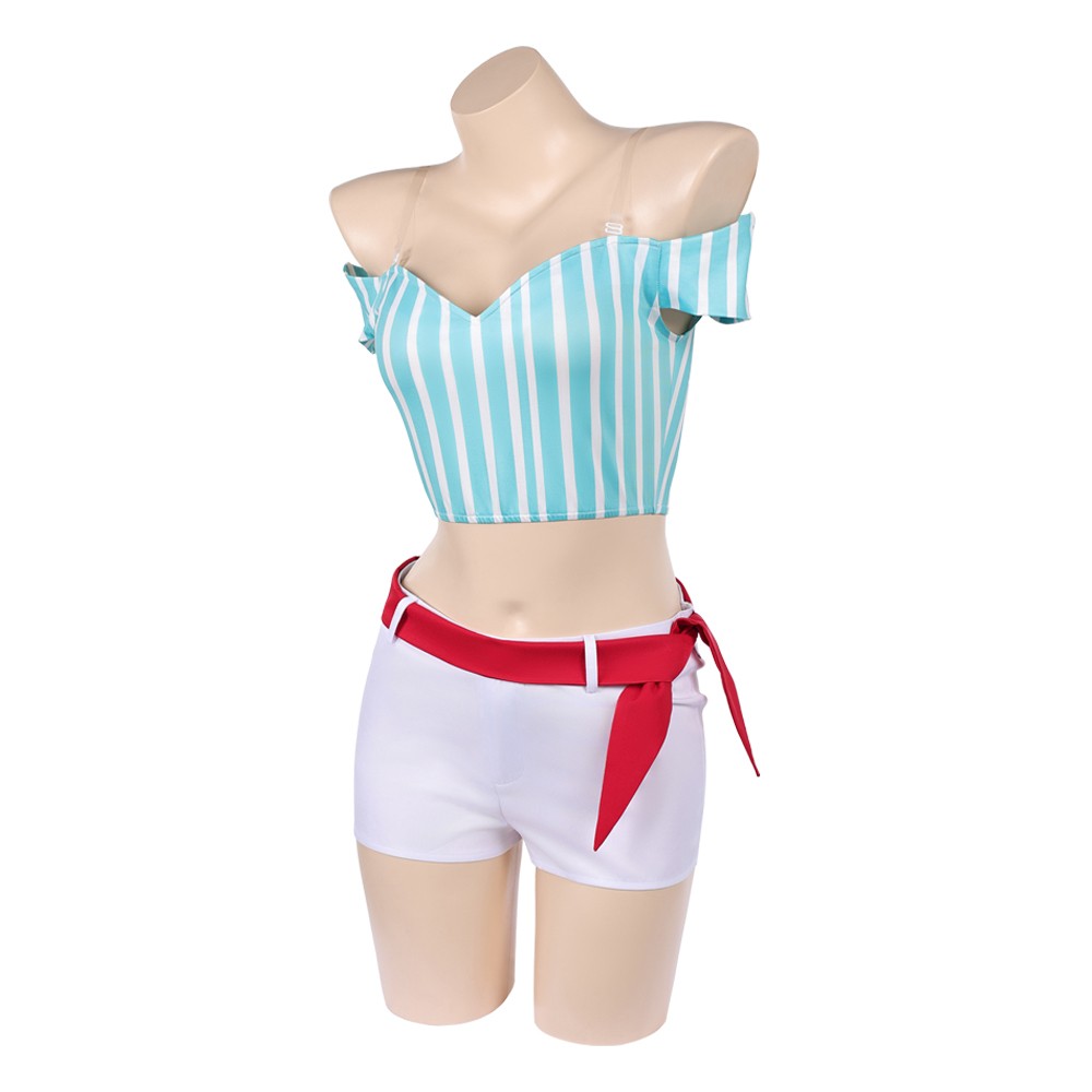 Heroines Nami Women Blue Cosplay Costume Halloween Carnival Outfit
