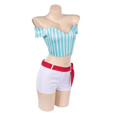 Heroines Nami Women Blue Cosplay Costume Halloween Carnival Outfit