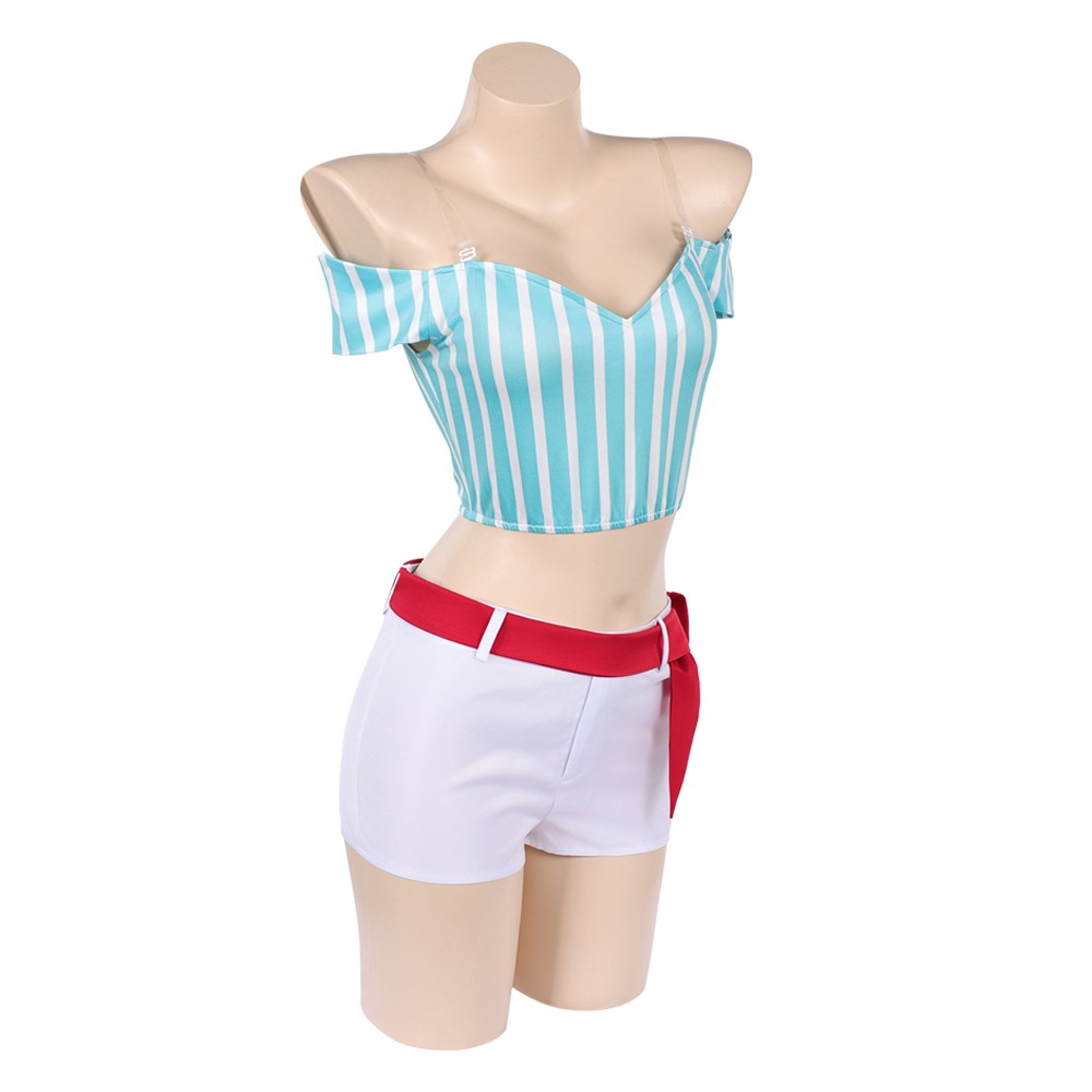 Heroines Nami Women Blue Cosplay Costume Halloween Carnival Outfit