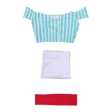 Heroines Nami Women Blue Cosplay Costume Halloween Carnival Outfit