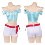 Heroines Nami Women Blue Cosplay Costume Halloween Carnival Outfit