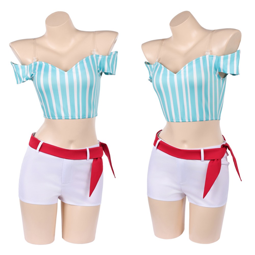 Heroines Nami Women Blue Cosplay Costume Halloween Carnival Outfit