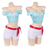 Heroines Nami Women Blue Cosplay Costume Halloween Carnival Outfit