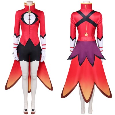 Helluva Boss Vassago Red Cosplay Costume Halloween Carnival Outfit