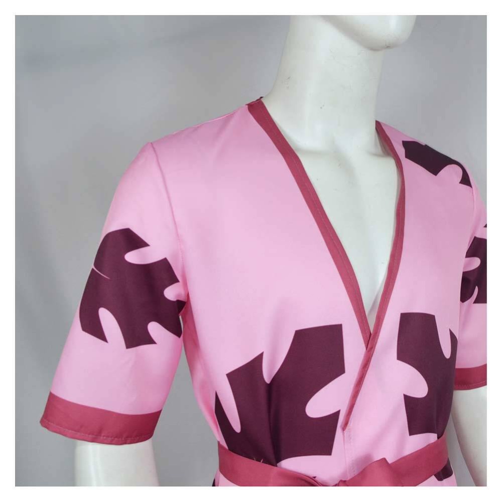 Helluva Boss Season 2 Stolas Pink Bathrobe Cosplay Costume Halloween Carnival Outfit