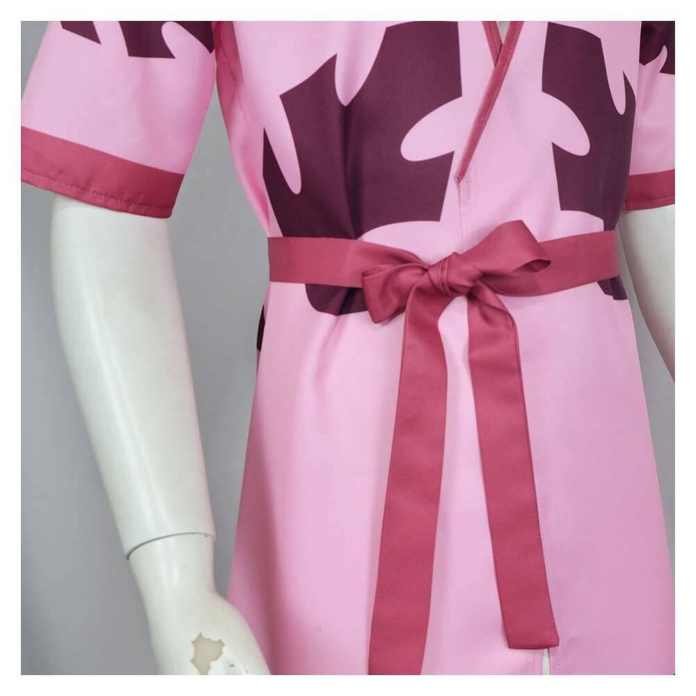 Helluva Boss Season 2 Stolas Pink Bathrobe Cosplay Costume Halloween Carnival Outfit