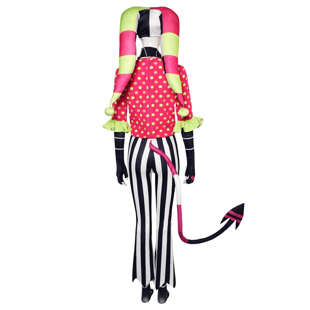 Helluva Boss Season 2 Fizzarolli Polka Dot Set Hazbin Hotel Suit Cosplay Costume Halloween Carnival Outfit