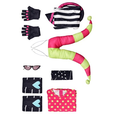 Helluva Boss Season 2 Fizzarolli Polka Dot Set Hazbin Hotel Suit Cosplay Costume Halloween Carnival Outfit