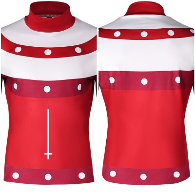 Helluva Boss Season 2 Blitz Red Top Cosplay Costume Halloween Carnival Outfit