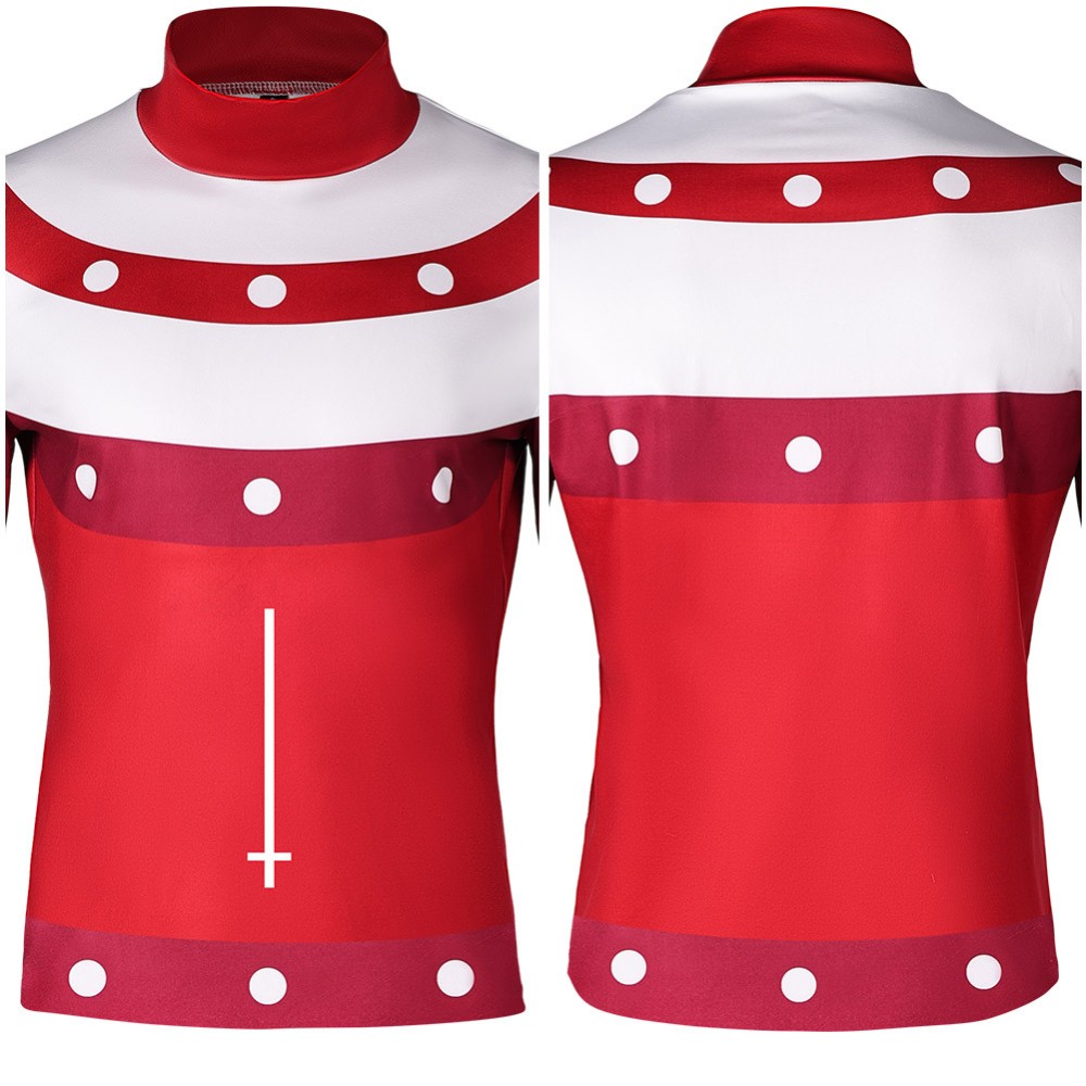 Helluva Boss Season 2 Blitz Red Top Cosplay Costume Halloween Carnival Outfit