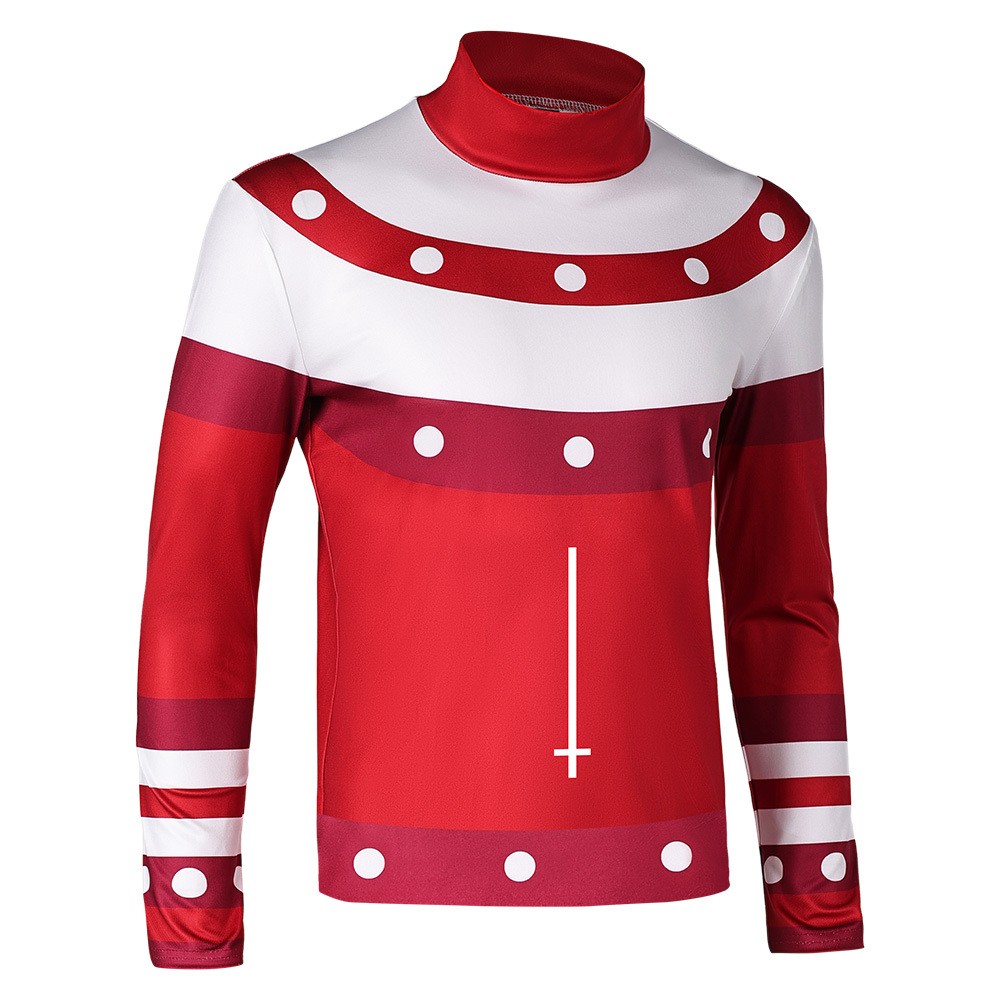 Helluva Boss Season 2 Blitz Red Top Cosplay Costume Halloween Carnival Outfit