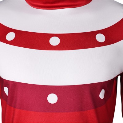 Helluva Boss Season 2 Blitz Red Top Cosplay Costume Halloween Carnival Outfit