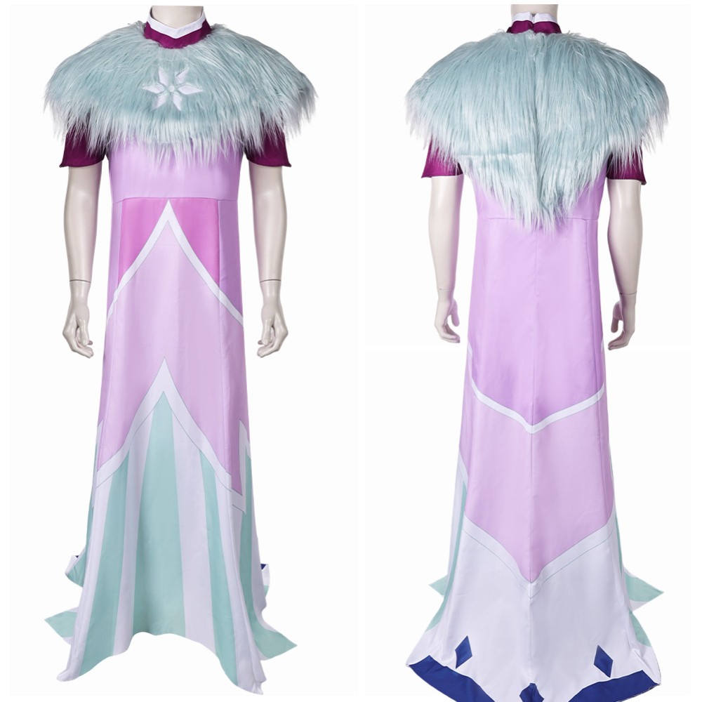 Helluva Boss Season 2 Andrealphus White Robe Cosplay Costume Halloween Carnival Outfit
