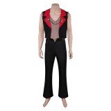 Helluva Boss Satan Black Top Pants Cosplay Costume Halloween Carnival Outfit