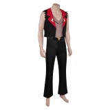 Helluva Boss Satan Black Top Pants Cosplay Costume Halloween Carnival Outfit
