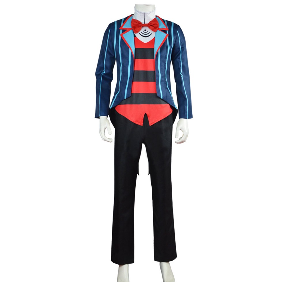 Helluva Boss Hazbin Hotel Vox Blue Party Cosplay Costume Halloween Carnival Outfit