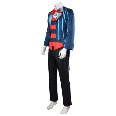 Helluva Boss Hazbin Hotel Vox Blue Party Cosplay Costume Halloween Carnival Outfit