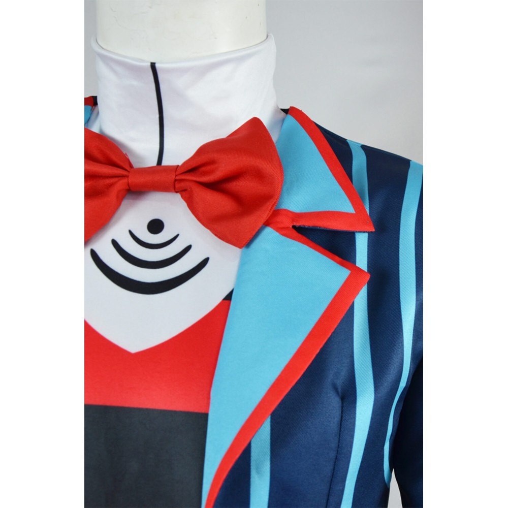 Helluva Boss Hazbin Hotel Vox Blue Party Cosplay Costume Halloween Carnival Outfit