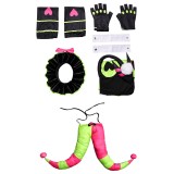 Helluva Boss Hazbin Hotel Fizzarolli Women Green Clown Suit Cosplay Costume Halloween Carnival Outfit