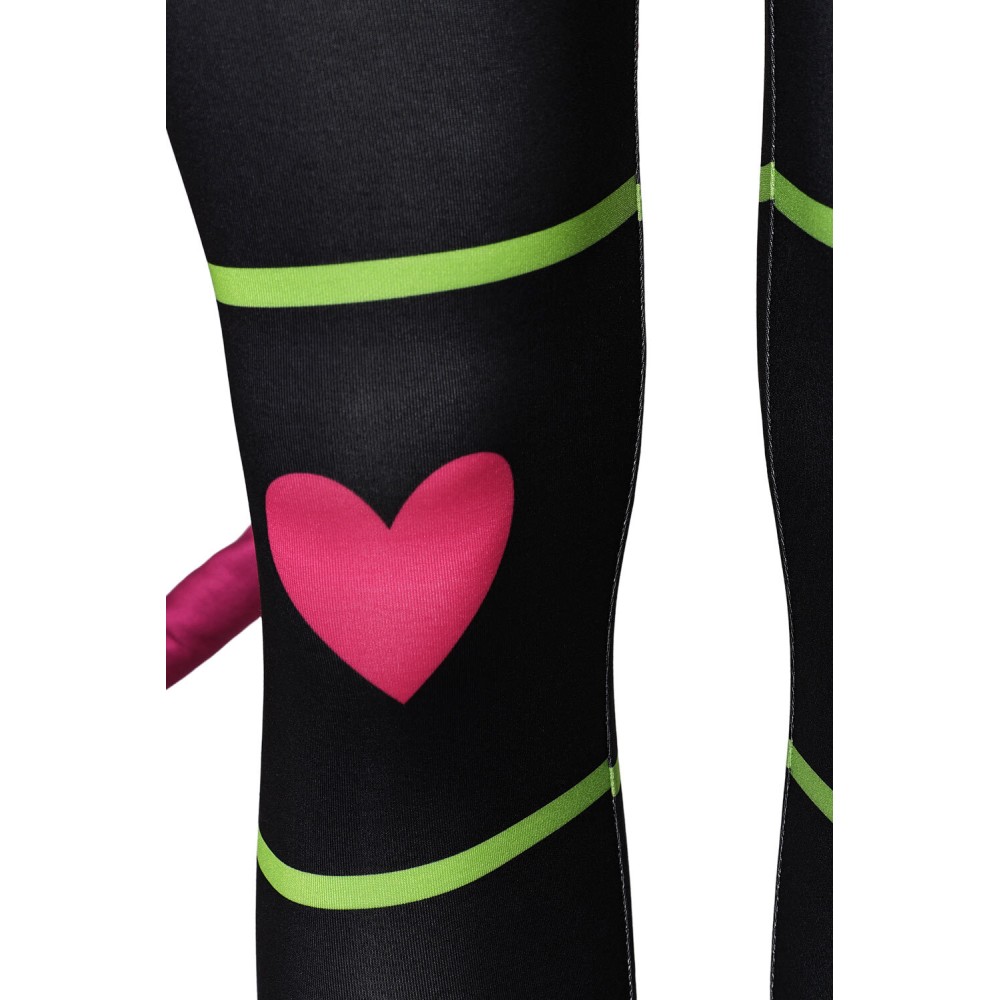 Helluva Boss Hazbin Hotel Fizzarolli Women Green Clown Suit Cosplay Costume Halloween Carnival Outfit