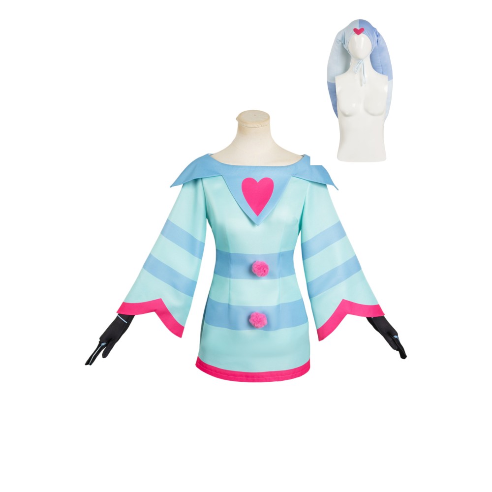 Helluva Boss Hazbin Hotel Fizzarolli Dress Pyjamas Suit Cosplay Costume Halloween Carnival Outfit