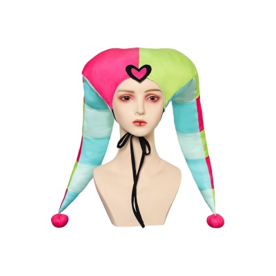 Helluva Boss Hazbin Hotel Fizzarolli Hat Cap Accessories Cosplay Costume Halloween Carnival