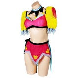 Helluva Boss Hazbin Hotel Fizzarolli Clown Swimsuit Suit Original Design Cosplay Costume Halloween Carnival Outfit