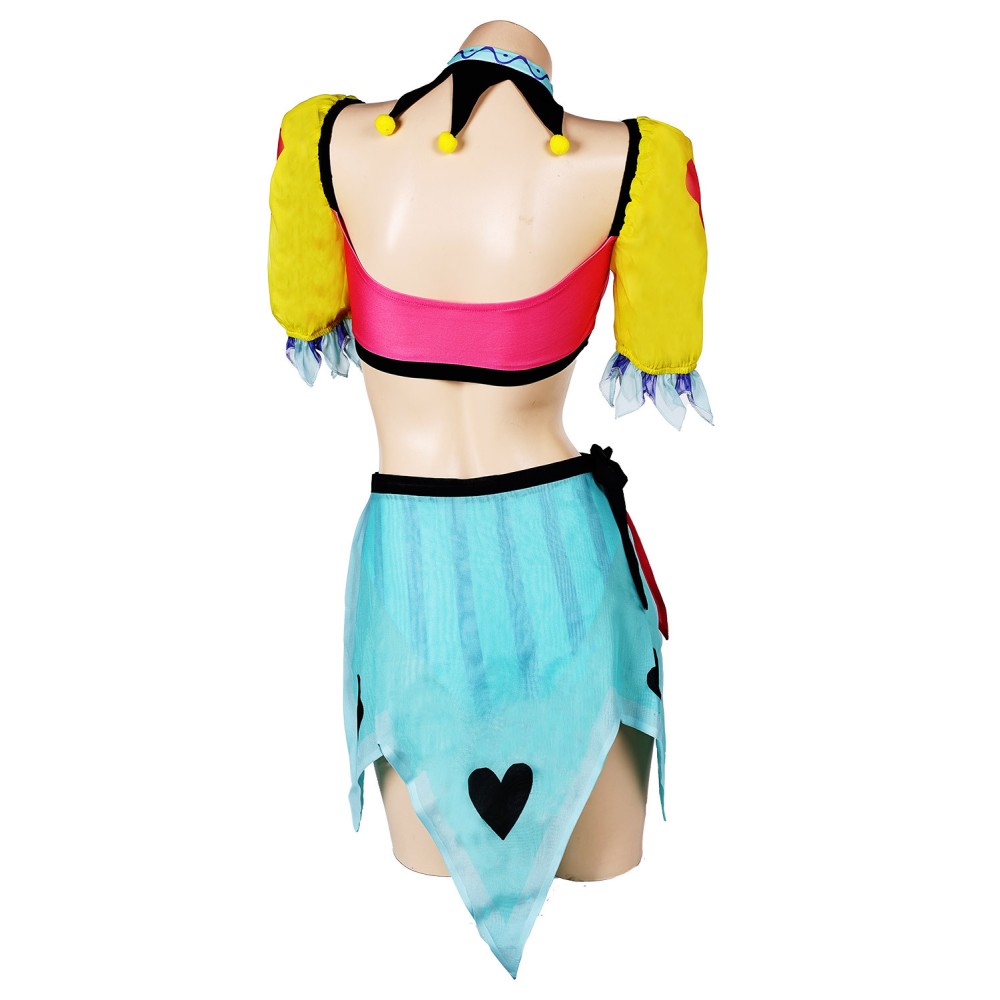 Helluva Boss Hazbin Hotel Fizzarolli Clown Swimsuit Suit Original Design Cosplay Costume Halloween Carnival Outfit