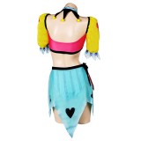 Helluva Boss Hazbin Hotel Fizzarolli Clown Swimsuit Suit Original Design Cosplay Costume Halloween Carnival Outfit