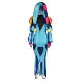 Helluva Boss Hazbin Hotel Fizzarolli Clown Suit With Hat Suit Cosplay Costume Halloween Carnival Outfit