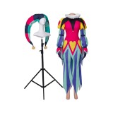 Helluva Boss Hazbin Hotel Fizzarolli Clown Suit With Hat Suit Cosplay Costume Halloween Carnival Outfit