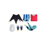 Helluva Boss Hazbin Hotel Fizzarolli Clown Suit With Hat Suit Cosplay Costume Halloween Carnival Outfit