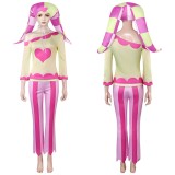 Helluva Boss Fizzarolli Pink Heart Cosplay Costume Halloween Carnival Outfit