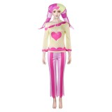 Helluva Boss Fizzarolli Pink Heart Cosplay Costume Halloween Carnival Outfit