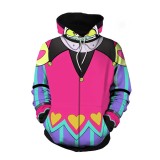 Helluva Boss Fizzarolli Pink 3D Printed Hooded Casual Sweatshirt Cosplay Costume Halloween Carnival
