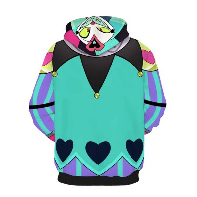 Helluva Boss Fizzarolli Pink 3D Printed Hooded Casual Sweatshirt Cosplay Costume Halloween Carnival