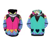 Helluva Boss Fizzarolli Pink 3D Printed Hooded Casual Sweatshirt Cosplay Costume Halloween Carnival