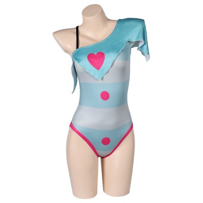 Helluva Boss Fizzarolli Hazbin Hotel One-piece Swimsuit Suit Cosplay Costume Halloween Carnival Outfit