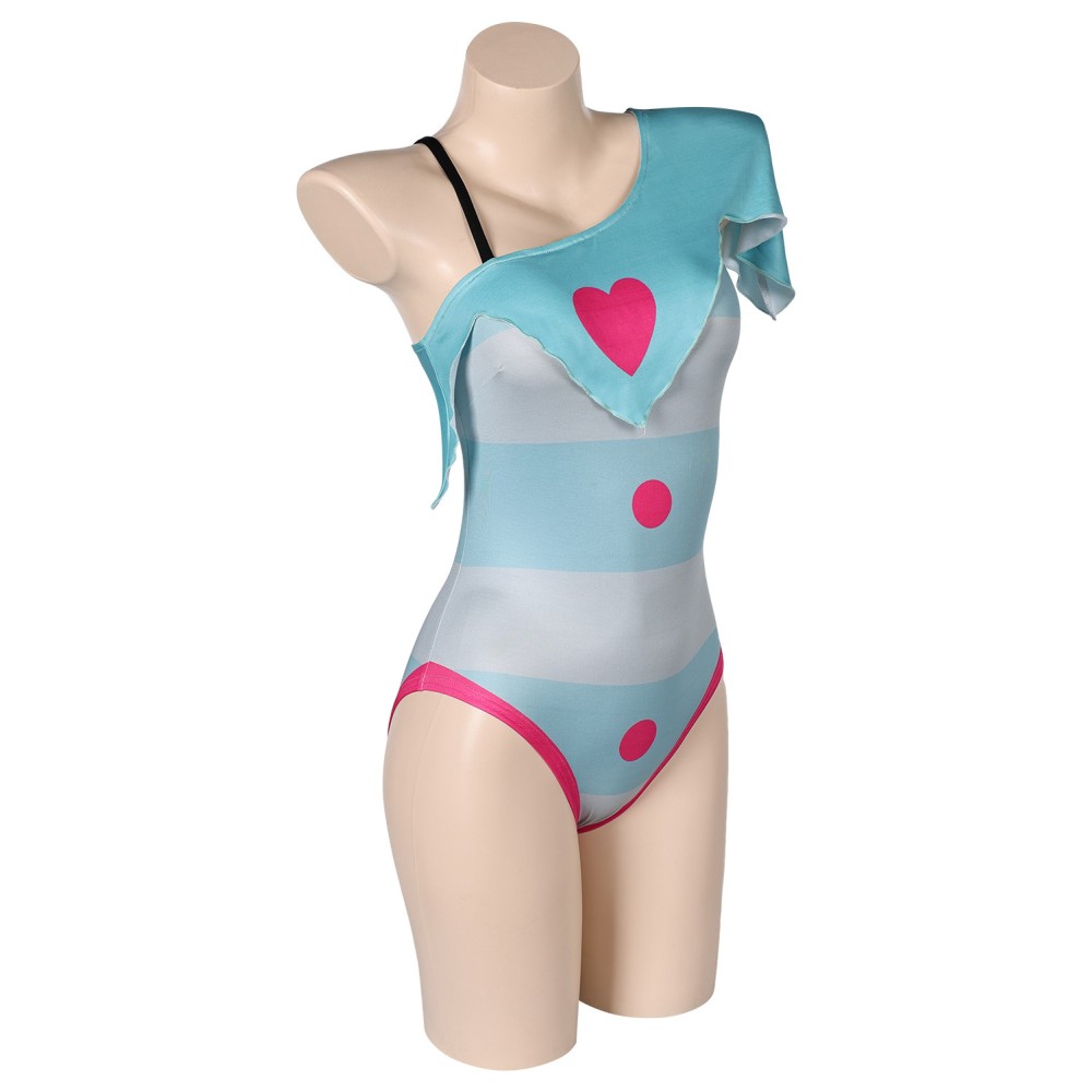 Helluva Boss Fizzarolli Hazbin Hotel One-piece Swimsuit Suit Cosplay Costume Halloween Carnival Outfit