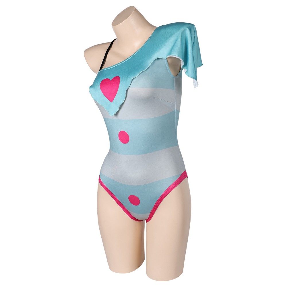 Helluva Boss Fizzarolli Hazbin Hotel One-piece Swimsuit Suit Cosplay Costume Halloween Carnival Outfit