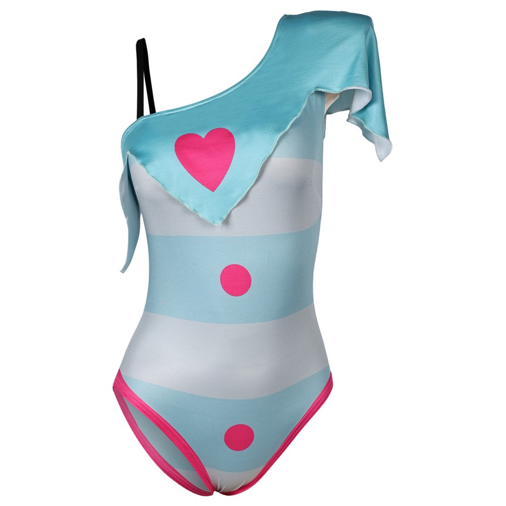 Helluva Boss Fizzarolli Hazbin Hotel One-piece Swimsuit Suit Cosplay Costume Halloween Carnival Outfit