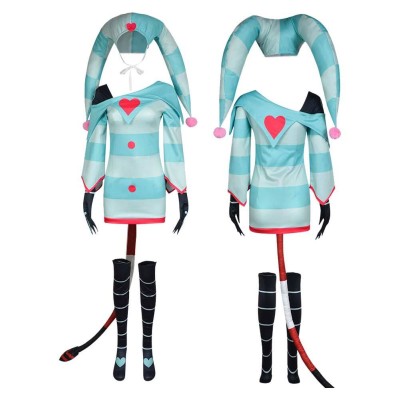 Helluva Boss Fizzarolli Green Fullset Cosplay Costume Halloween Carnival Outfit