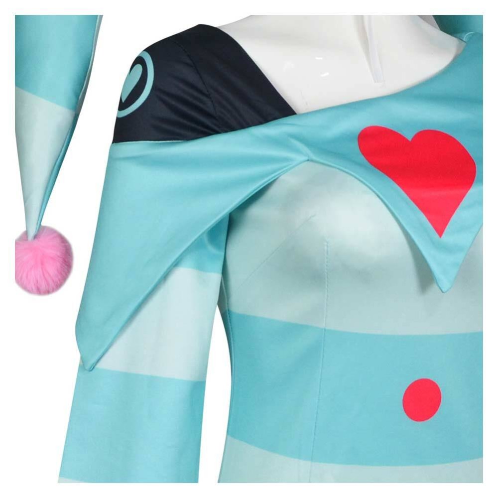 Helluva Boss Fizzarolli Green Fullset Cosplay Costume Halloween Carnival Outfit