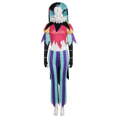 Helluva Boss Fizzarolli Clown Full Set Hazbin Hotel Suit Cosplay Costume Halloween Carnival Outfit