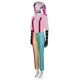 Helluva Boss 2024 Hazbin Hotel Fizzarolli Women Pink Suit Cosplay Costume Halloween Carnival Outfit