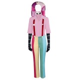 Helluva Boss 2024 Hazbin Hotel Fizzarolli Women Pink Suit Cosplay Costume Halloween Carnival Outfit