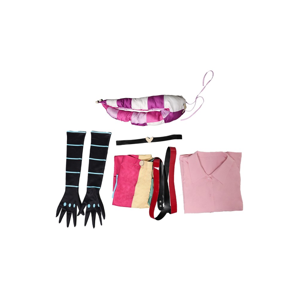 Helluva Boss 2024 Hazbin Hotel Fizzarolli Women Pink Suit Cosplay Costume Halloween Carnival Outfit