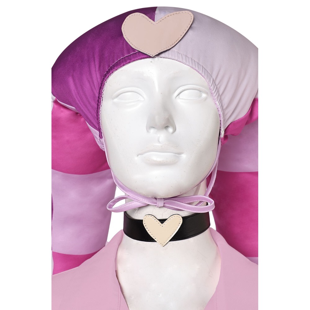 Helluva Boss 2024 Hazbin Hotel Fizzarolli Women Pink Suit Cosplay Costume Halloween Carnival Outfit