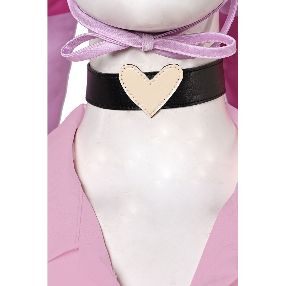 Helluva Boss 2024 Hazbin Hotel Fizzarolli Women Pink Suit Cosplay Costume Halloween Carnival Outfit
