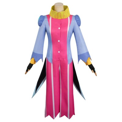 Helluva Boss 2 Hazbin Hotel Fizzarolli Women Clown Suit Cosplay Costume Halloween Carnival Outfit